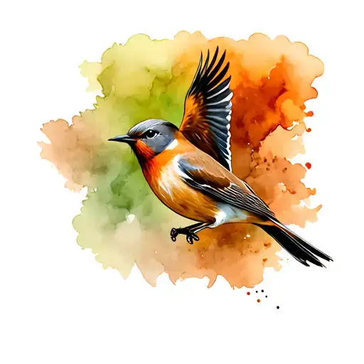 Robin And Wren Flying