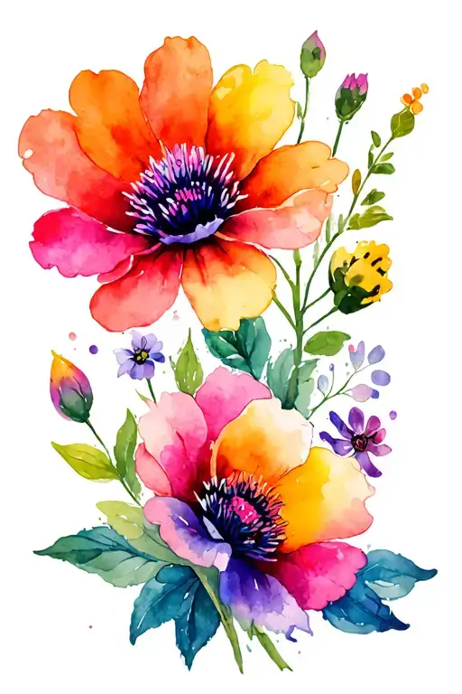 Birth Flowers Wrapped