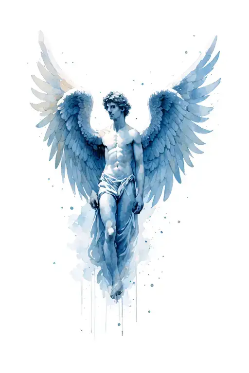 Angel Wings Spread Wide Male