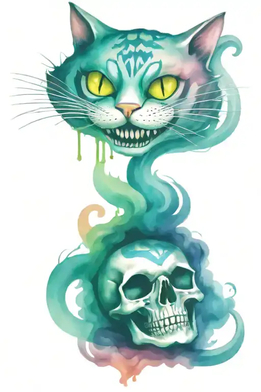 Cheshire Cat Skull