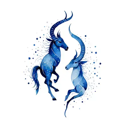 Gemini And Capricorn Constellation