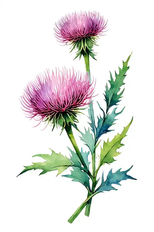 Sword Thistles Eucalyptus