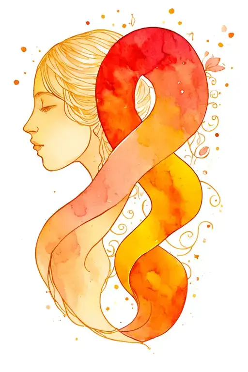 Virgo And Cancer Zodiac Sign Intertwined