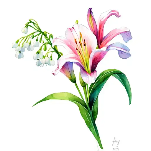 Lily Of The Valley And Gladiolus Flower