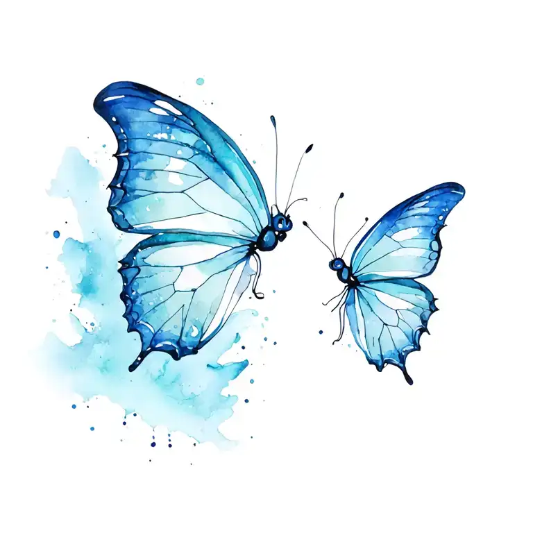 Buterfly And Time Clock