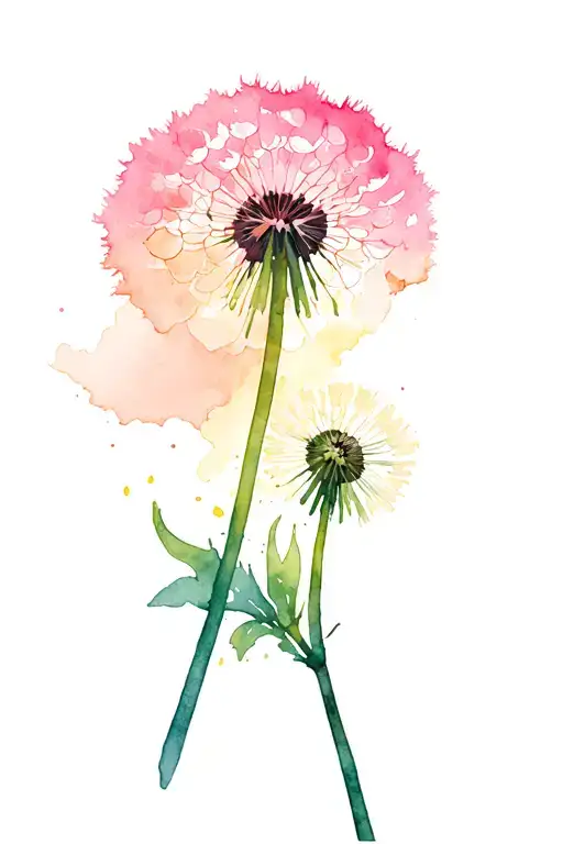 Watercolor Dandelion