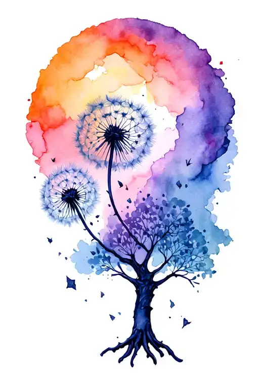 Tree Of Life And Dandelion