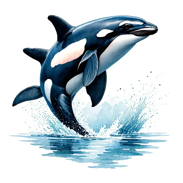 Orca Jumping