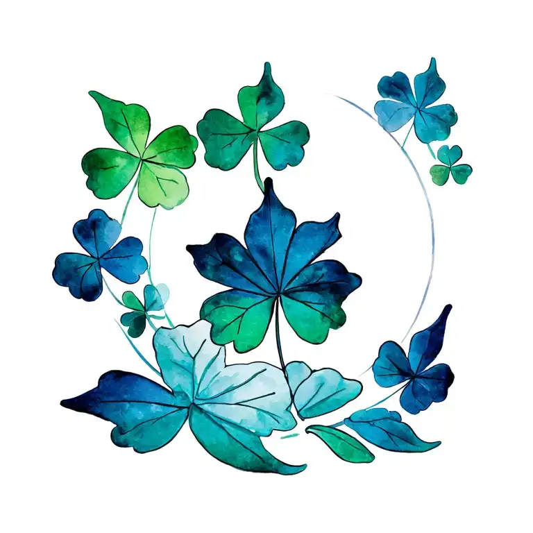 Filipino Sun With Maple Leaf Clovers