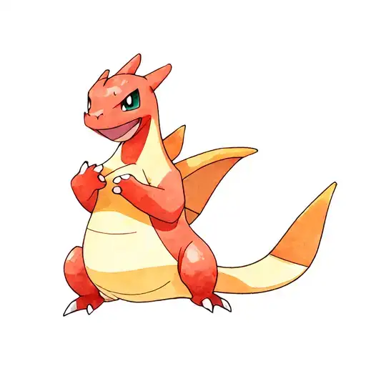 Charizard Holding Charmander Sleeping