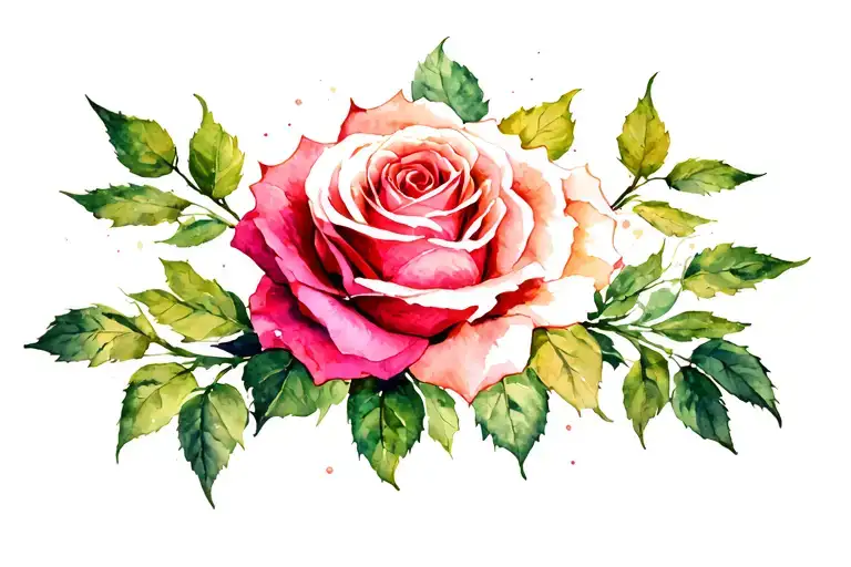 Roses With Scroll Across