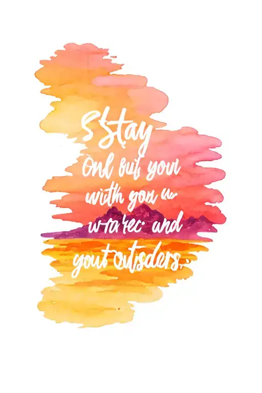 Sunset With Stay Gold Quote From The Outsiders