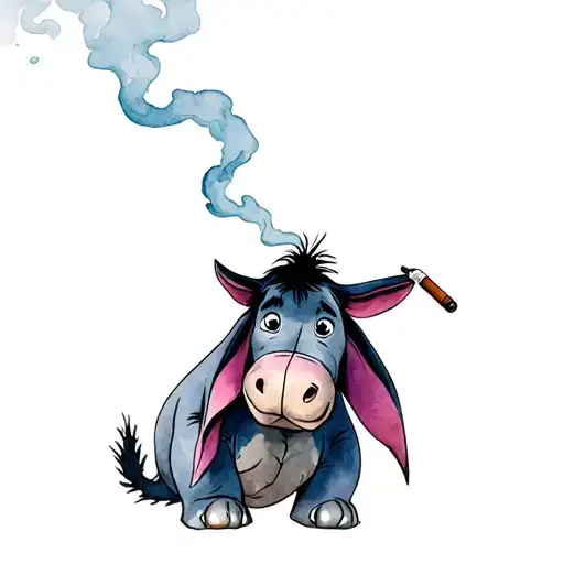 Eeyore Smoking A Blunt