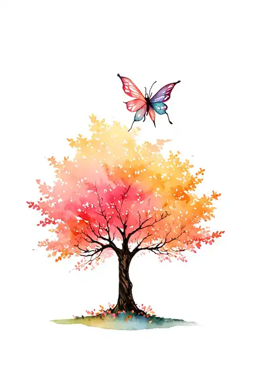 Illustrated Hawthorne Fairy Tree