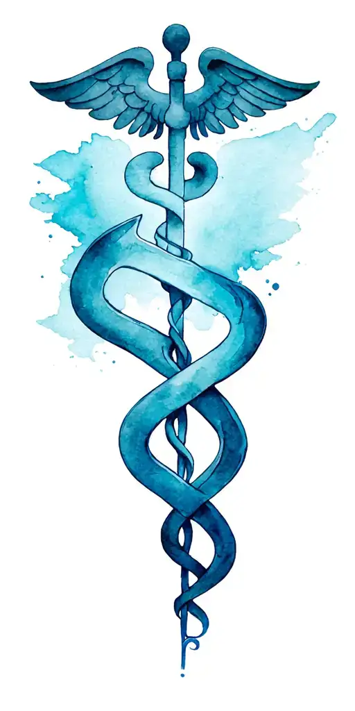Veterinary Caduceus Symbol