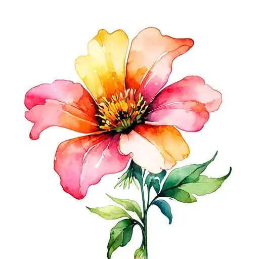 September And August Birth Flower Intertwined