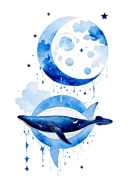 A Moon And A Saturn And A Whale