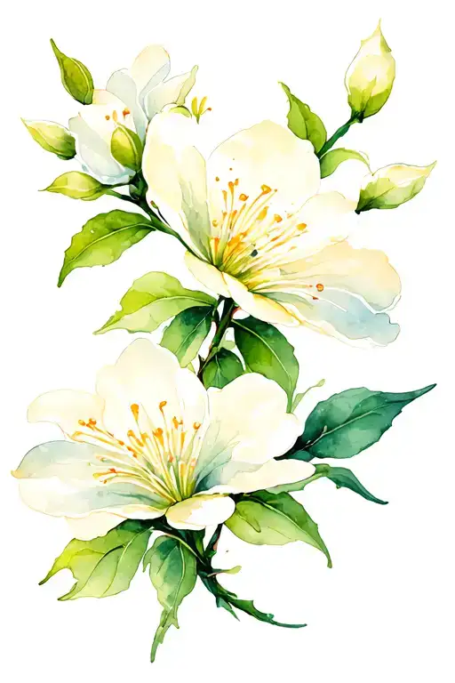 Jasmine Flower Blooming