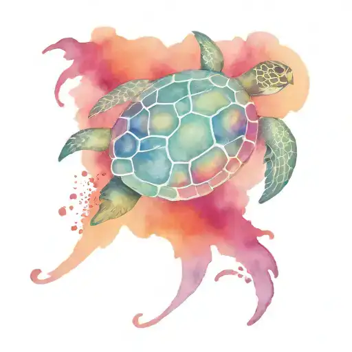 Sea Turtle With Infinity Symbol
