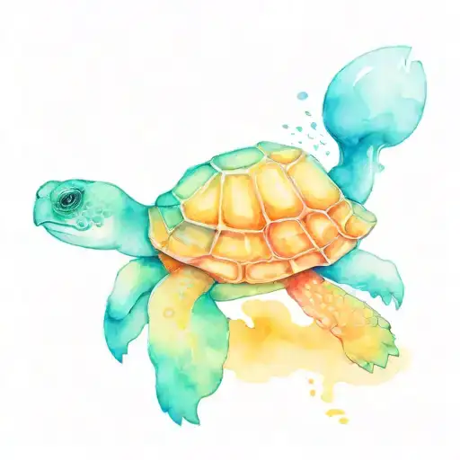 Shellback Turtle With A Anchor