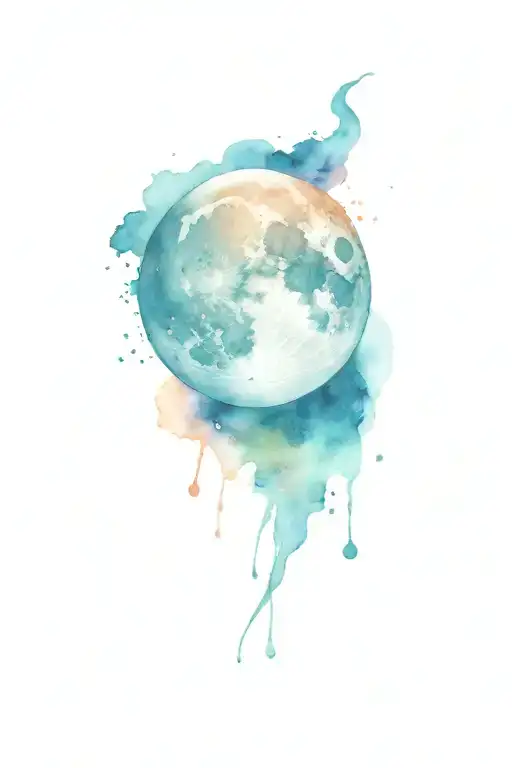 Moon In Space