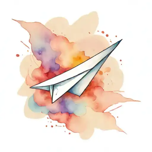 Paper Airplane Flying