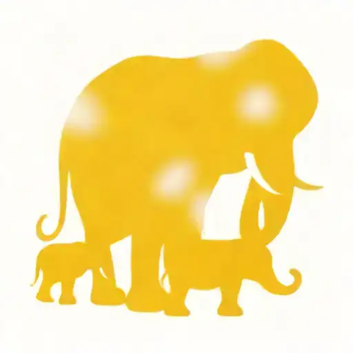 Elephant Mom And Baby