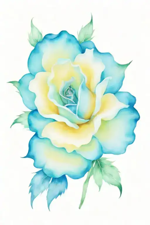 Blue Rose Blooming