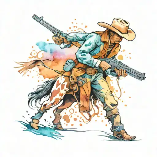 Cowboy With Gun