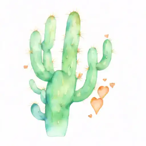 Cactus And Broken Heart