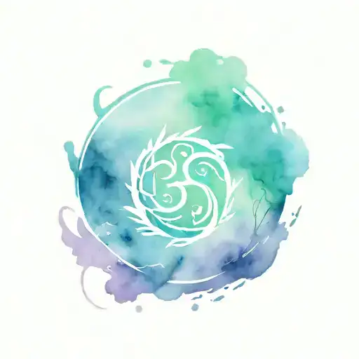 Breathe Symbol Made Entirely Made By The Following