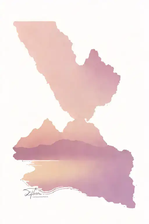 Half Beach And Half Mountains