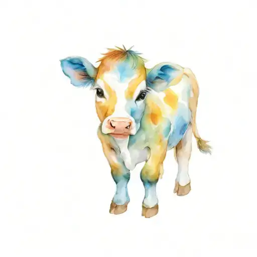 Cute Baby Cow