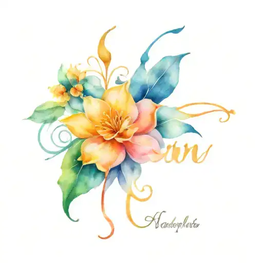 Kids Name Intertwined Within