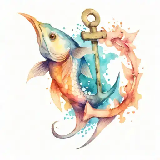 Fish And Anchor