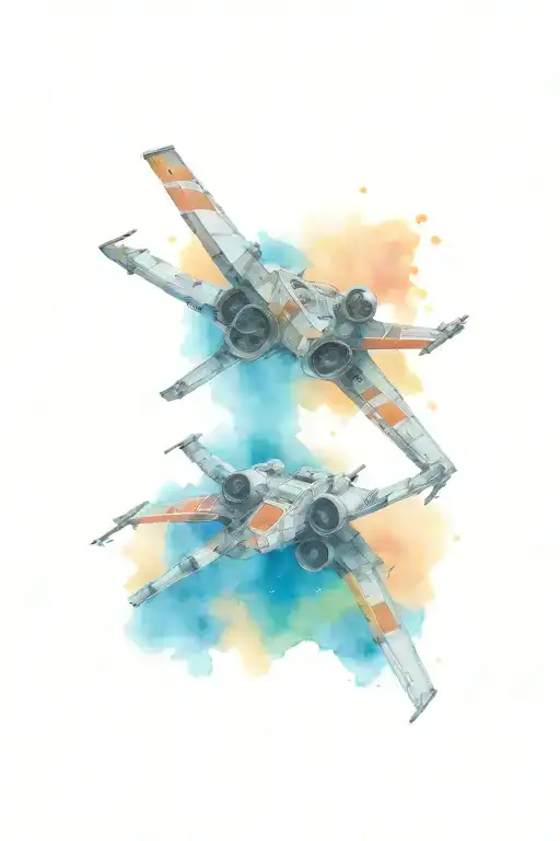Star Wars X Wing In Space Surrounded