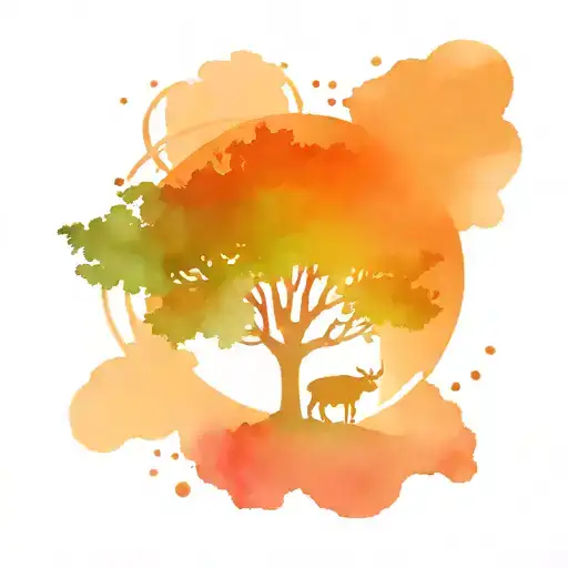 Tree And Taurus Zodiac Symbol And Healing And Book