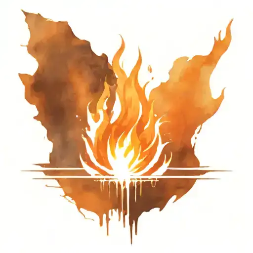 Dark Sign With Bonfire Inside Dark Souls Black And Orange