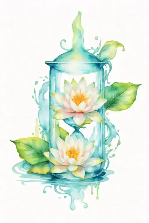 Water Lilly And Hourglass