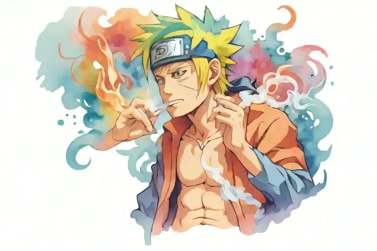 Naruto Smoking Marijuana