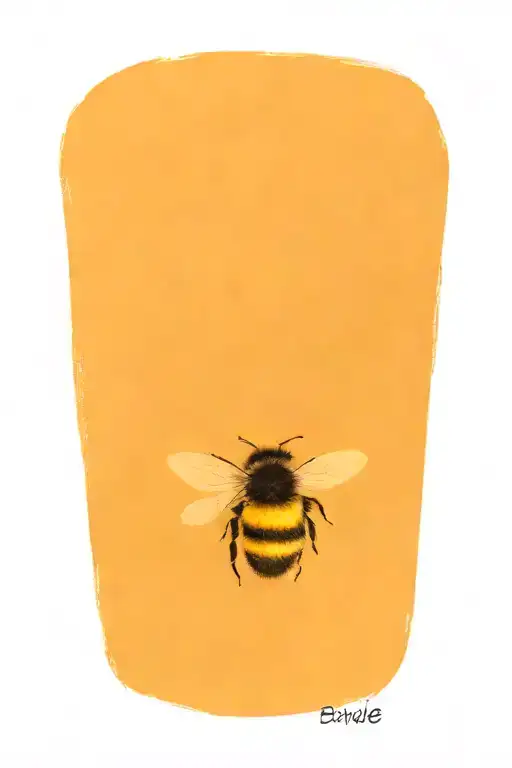 Big Bumblebee Bubmle Yellow Round Fluff Soft Round Friendly Ultra Round Big