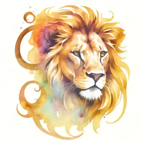 Leo Zodiac With Lion