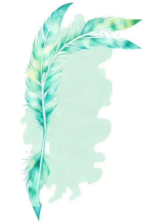 Elegant Arrow With Feathers