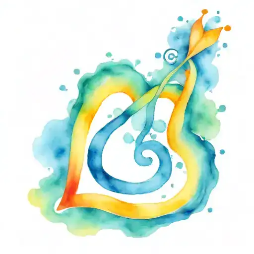 Infinite Heart Watercolor