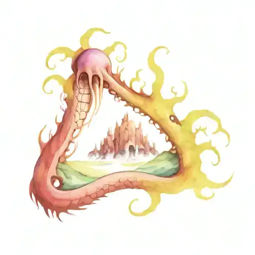 Lovecraftian Horror Town With Cuthulu