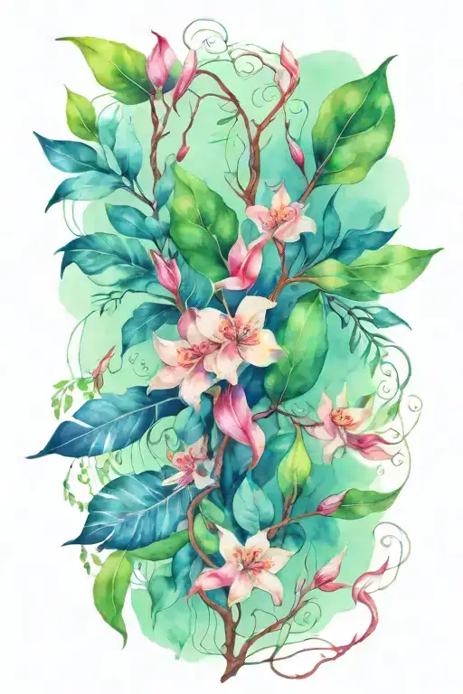 Jungle Vines Intertwining