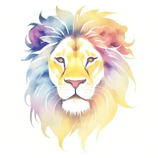 Sewed Lion Wearing A Crown