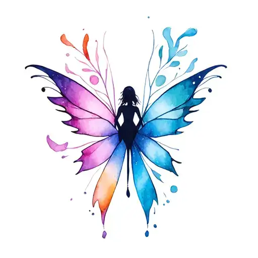 A Word Margel Is In The Head Of Beautiful Fairy Wings