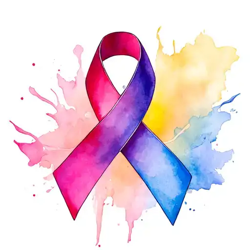 3 Ruban Cancer Ribbon