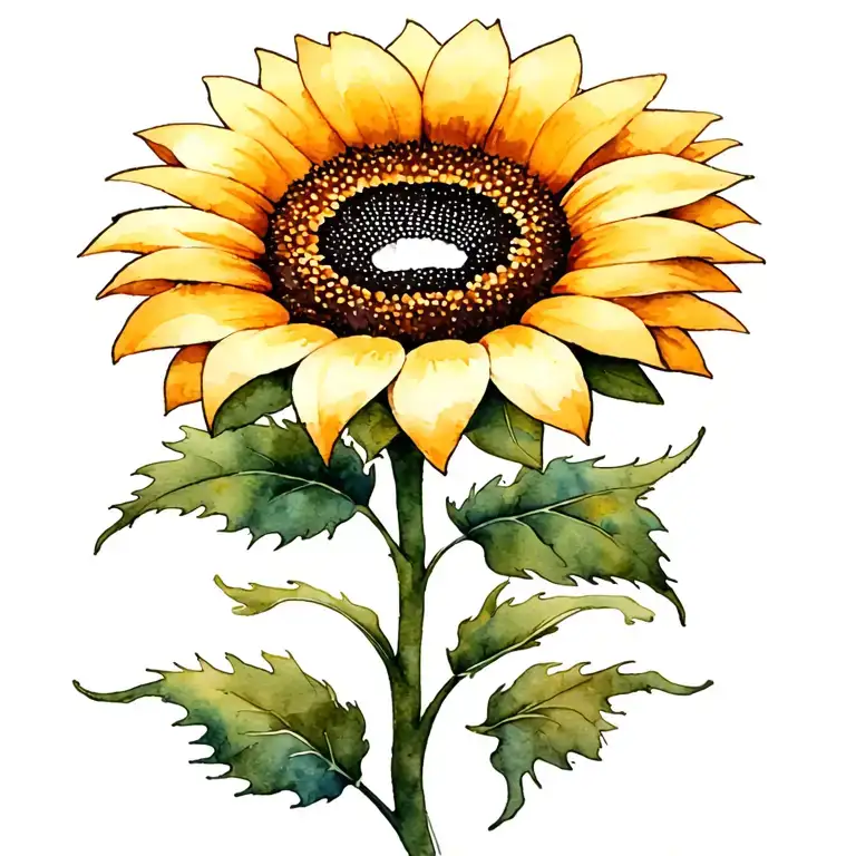 Paw Print Sunflower
